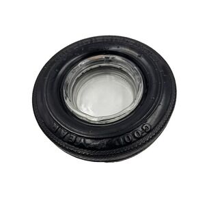 Vintage‎ Goodyear Custom Power Cushion Polyglas Tire Ashtray Original